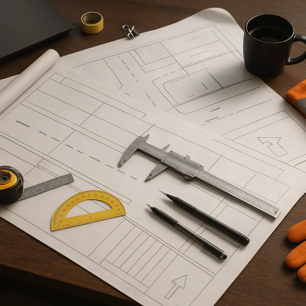 Road marking planning